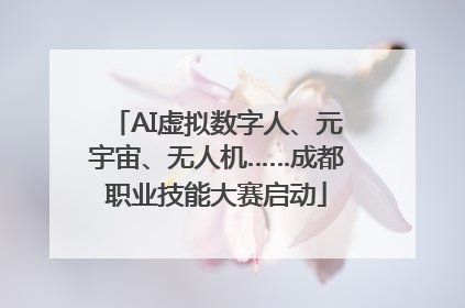 AI虚拟数字人、元宇宙、无人机……成都职业技能大赛启动