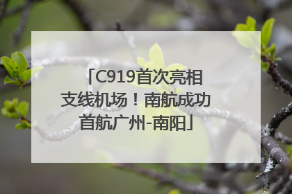 C919首次亮相支线机场！南航成功首航广州-南阳